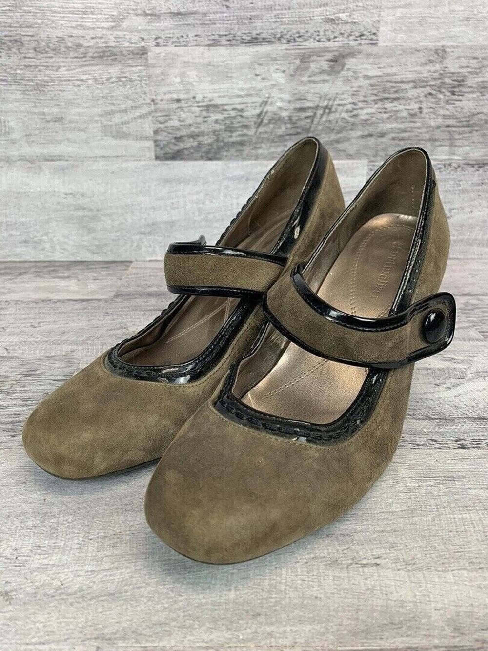 Naturalizer Womens Julius Suede Mary Jane Heels Size 8.5